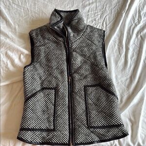 Peach Love California Black and White Striped Vest